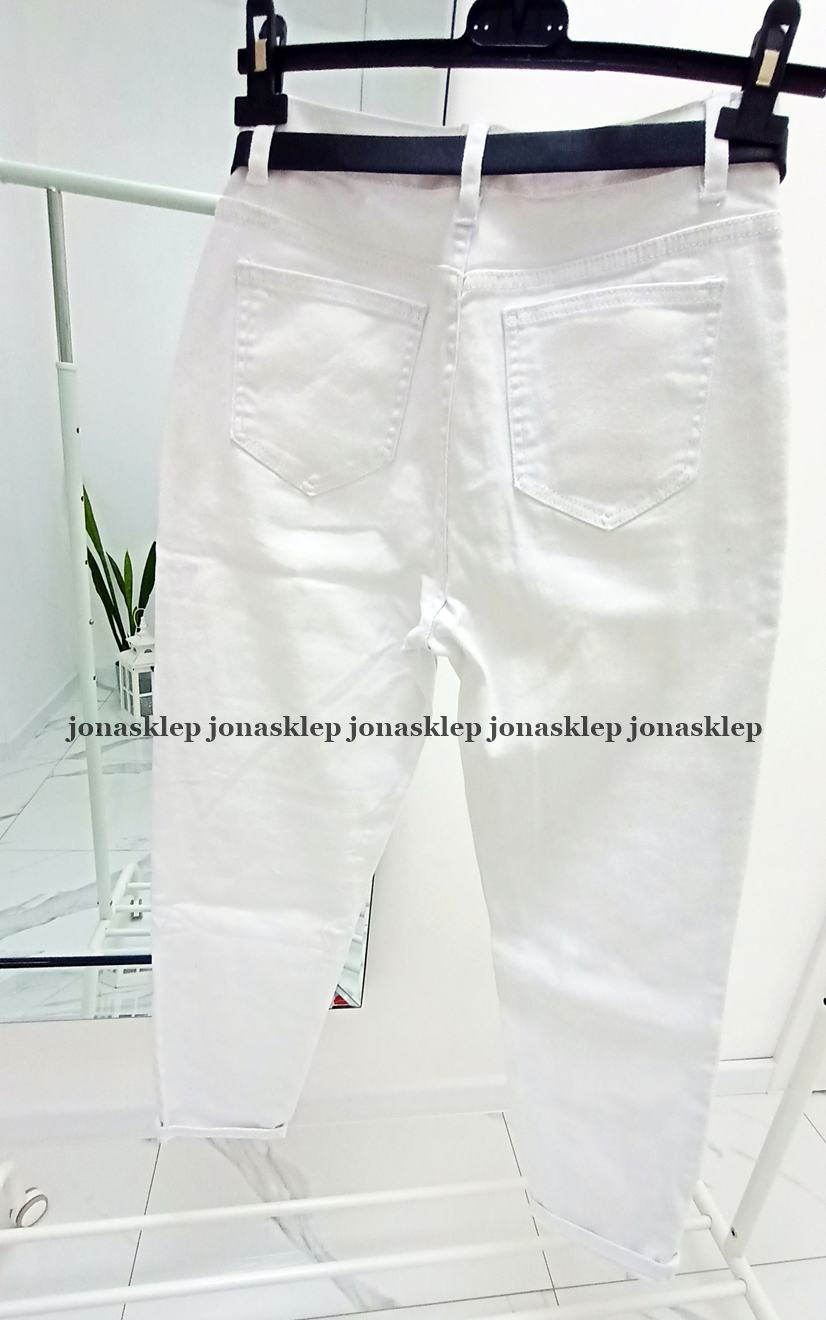BAGGY JEANS białe white new look LUŹNE