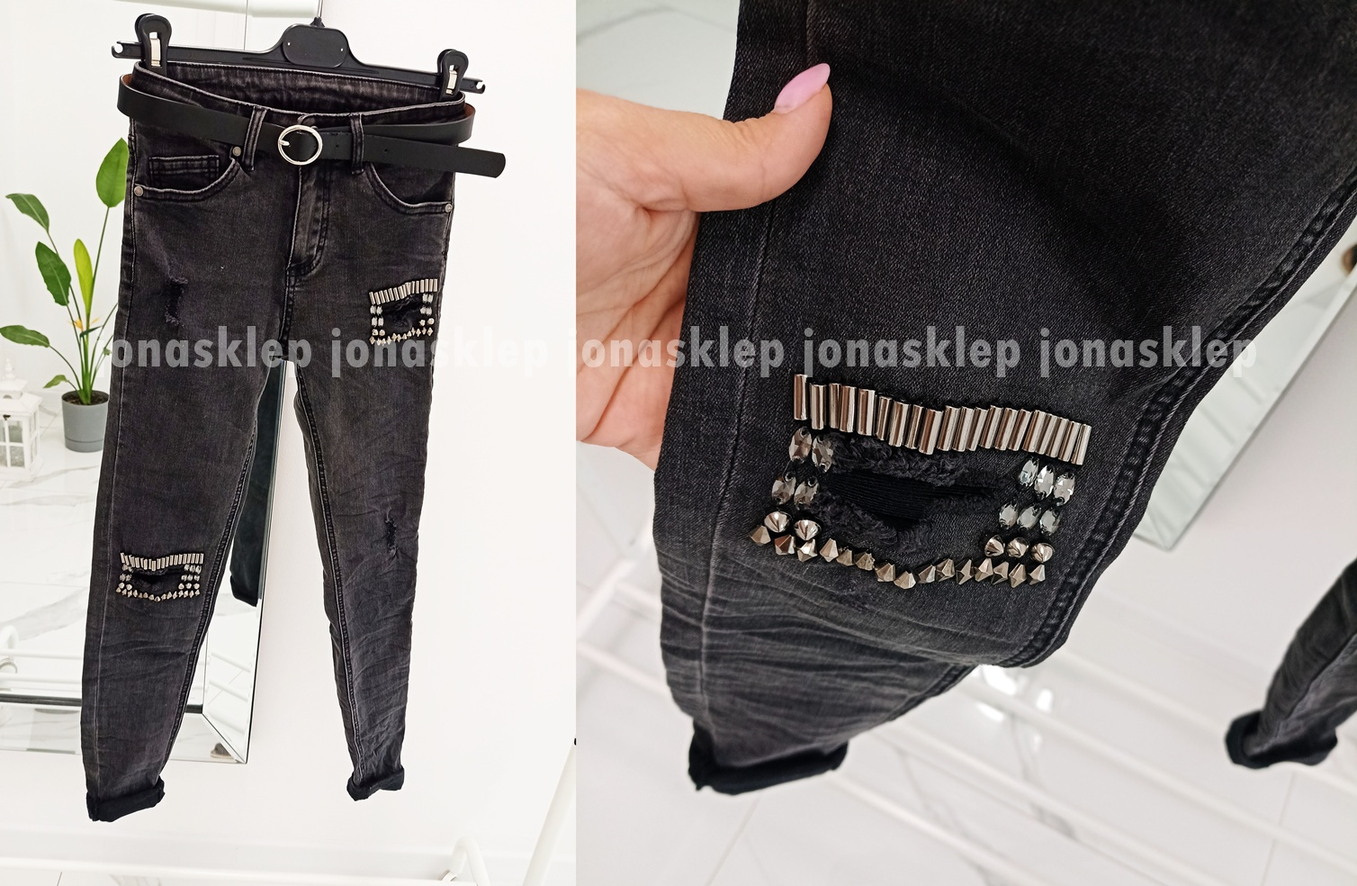 DIAMOND rurki z łatami GRAY dziury shine