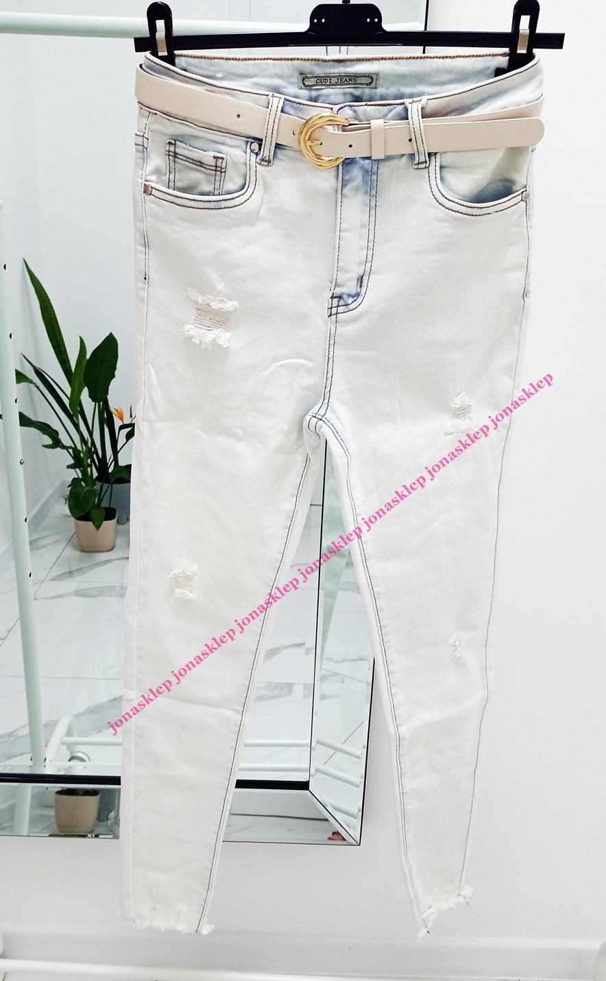 Jeansy NEW LOOK JASNE classic slim PRZETARCIA