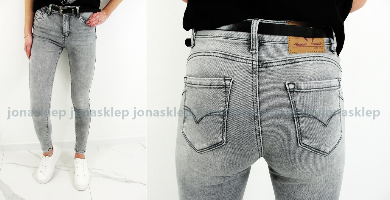 Jeansy Life's  gray classic slim push up
