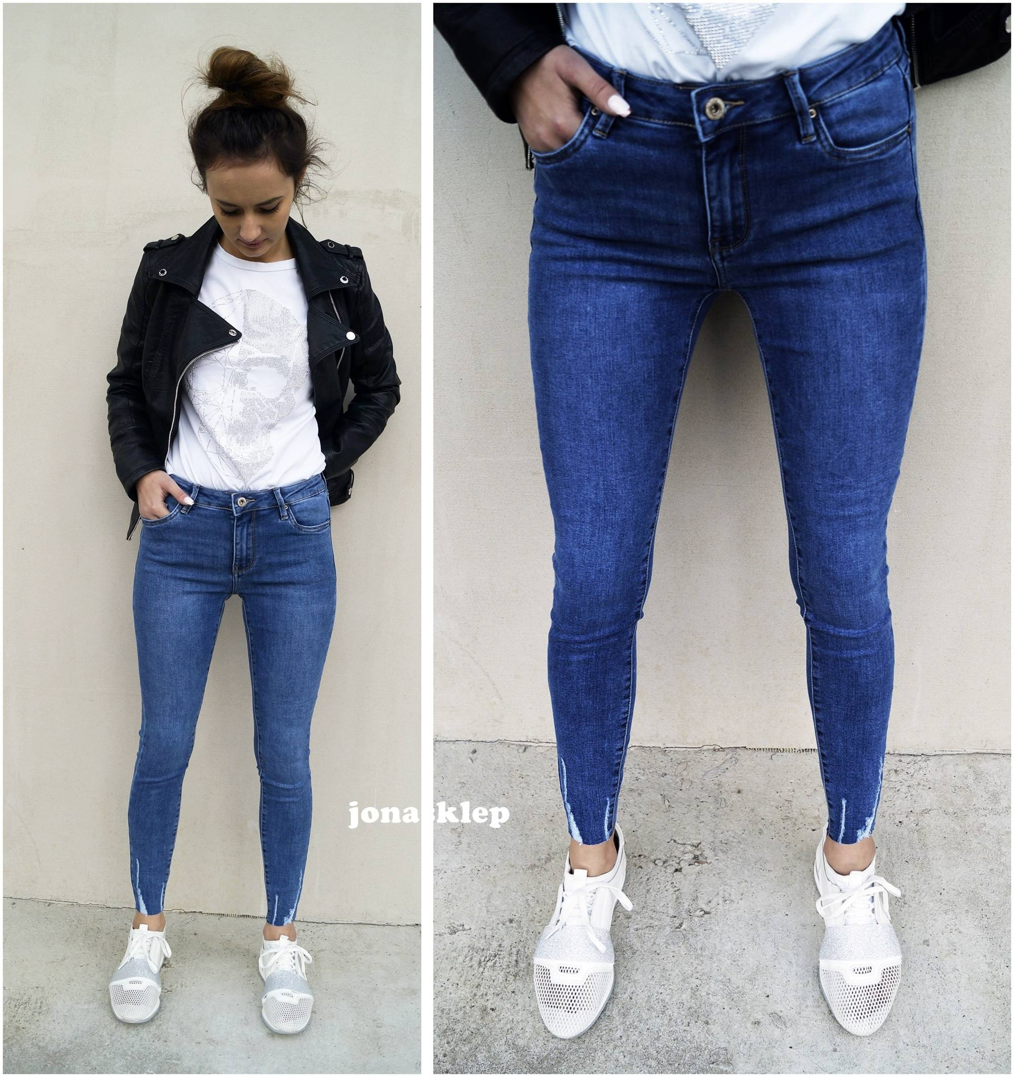 Classic jeans rurki MISS pazurki PUSH UP