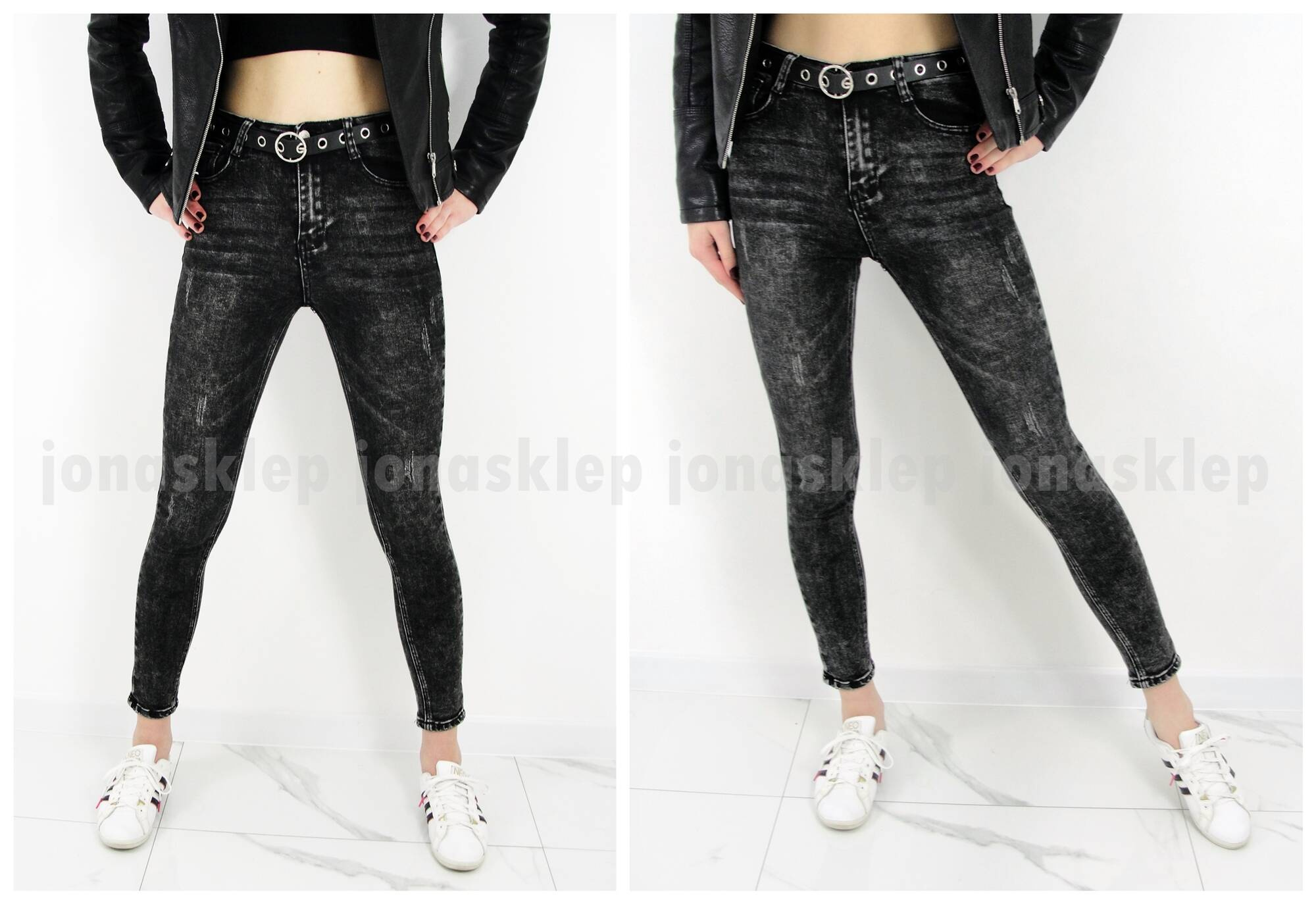 Czarne JEANSY vintage RURKI 