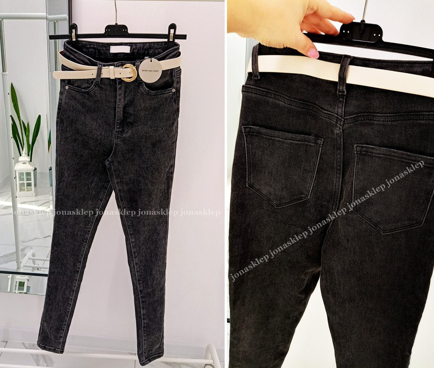 Jeansy NEW LOOK BLACK high waist