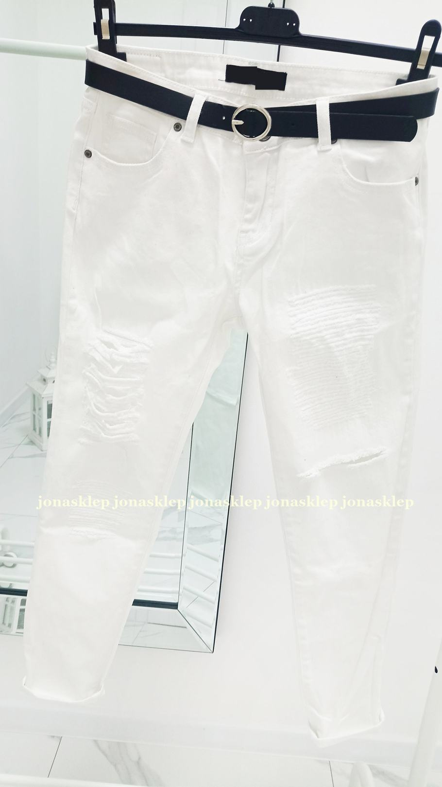 BAGGY JEANS białe white new look LUŹNE