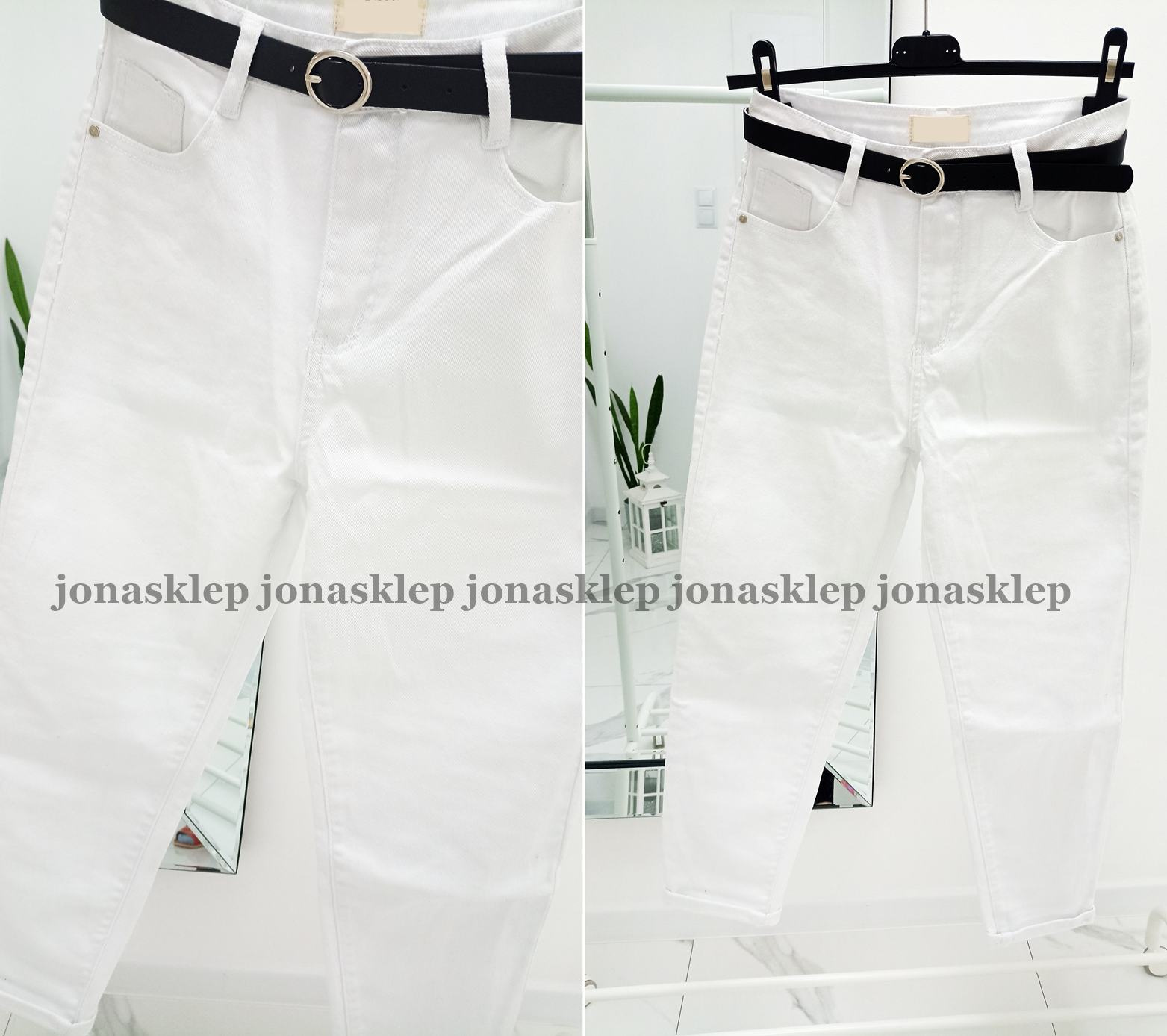 BAGGY JEANS białe white new look LUŹNE