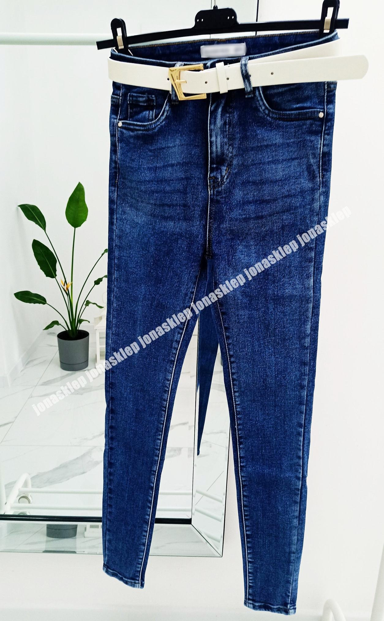 Spodnie classic jeansy DAMSKIE rurki DARK