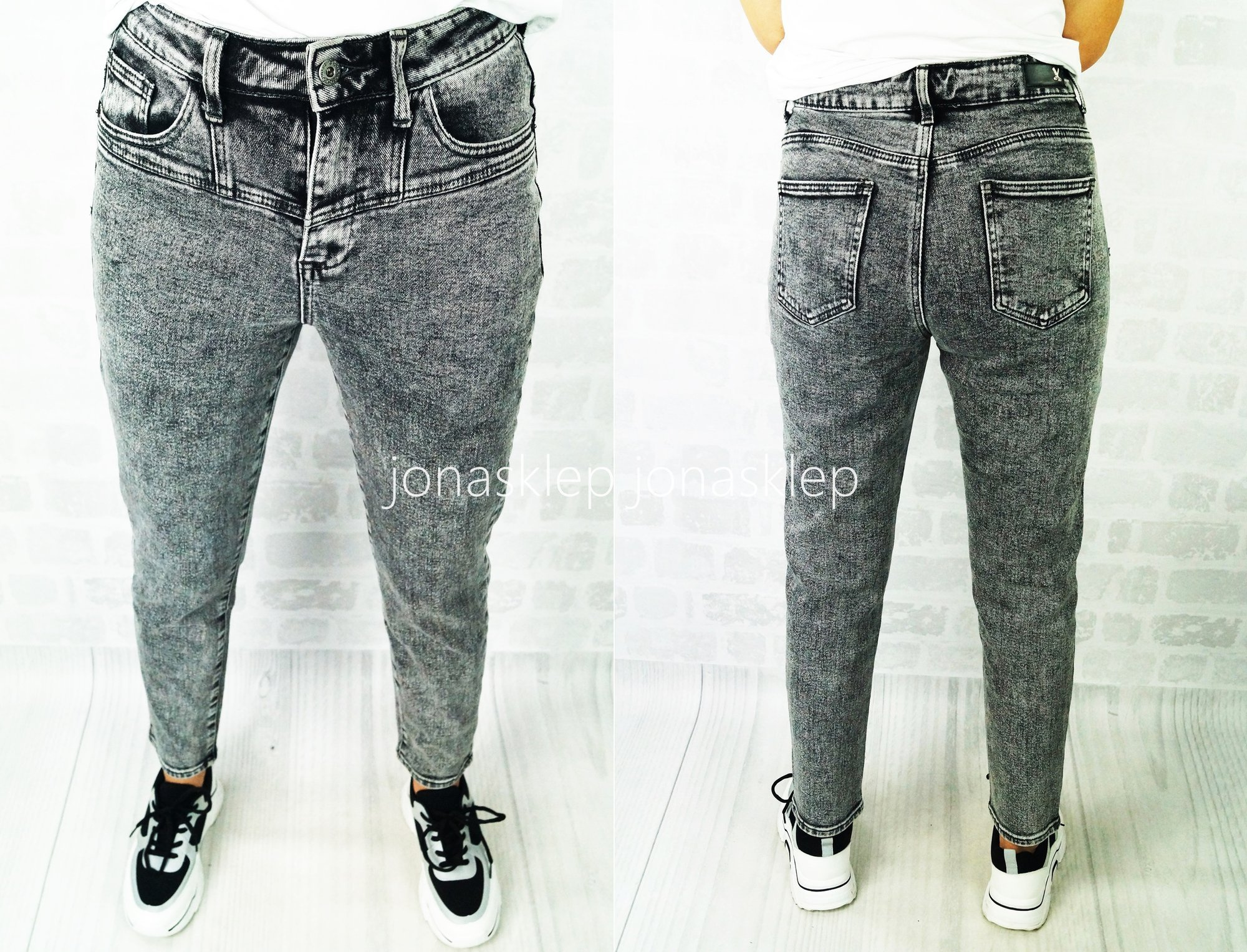 CLASSIC grey jeansy sexy pas LADY 