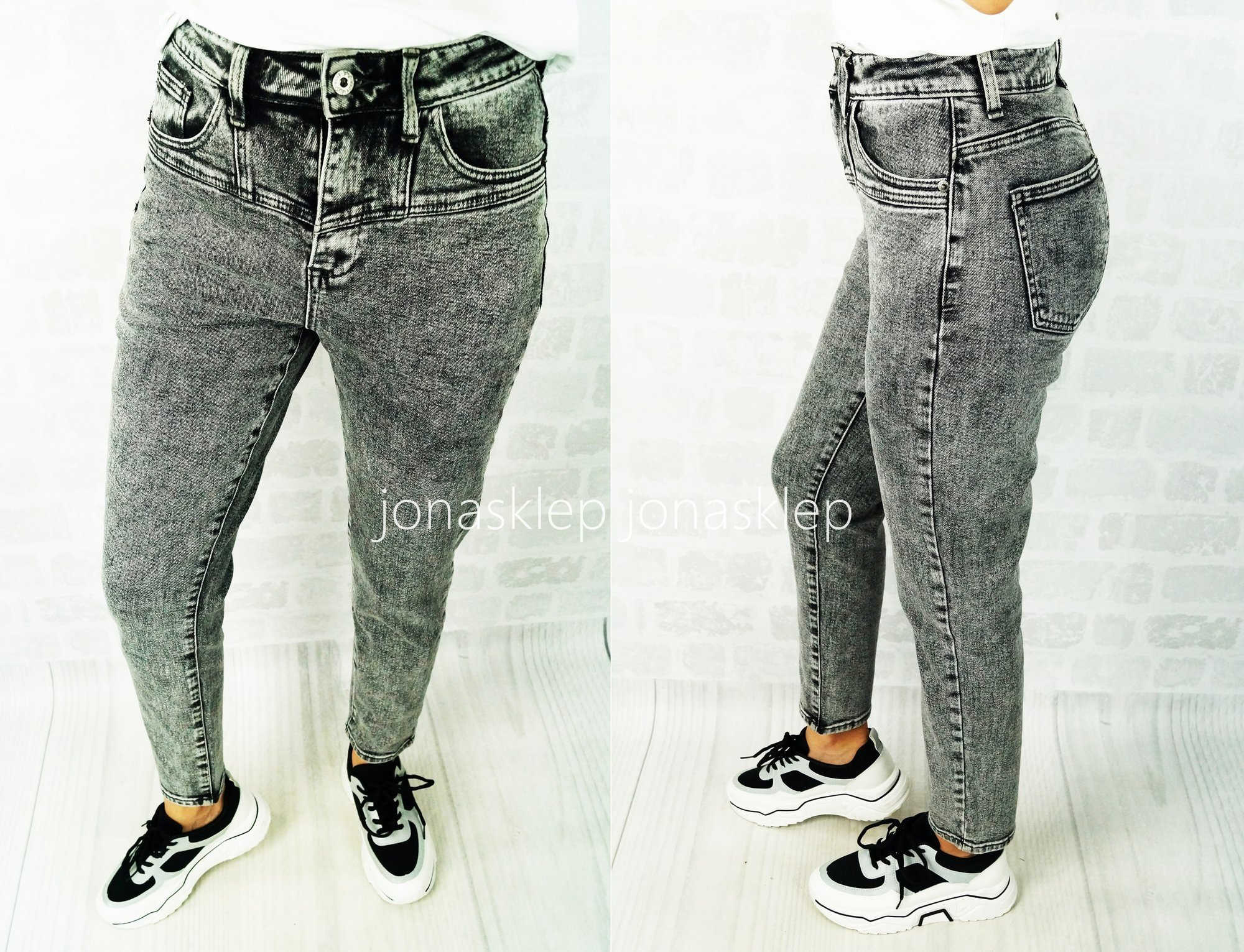 CLASSIC grey jeansy sexy pas LADY 