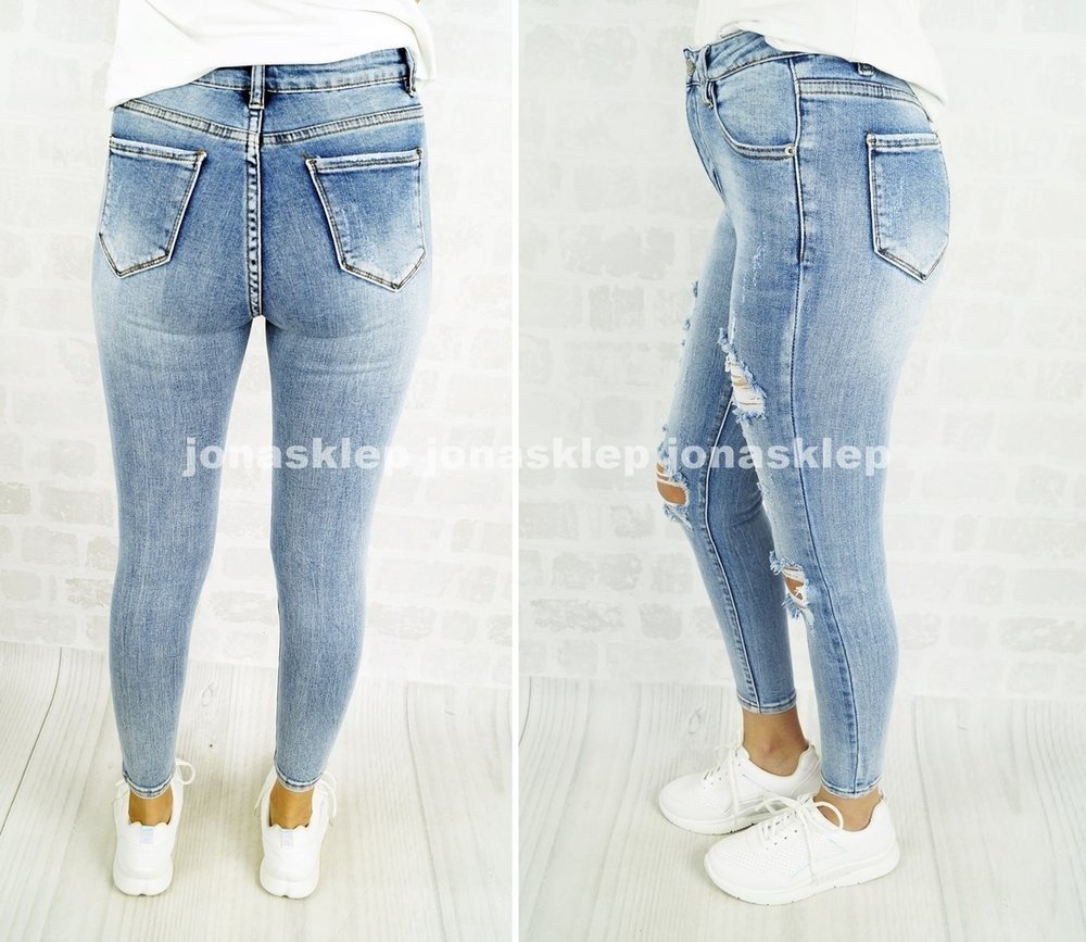 Classic jeans  HOLES dziury rurki ALICE