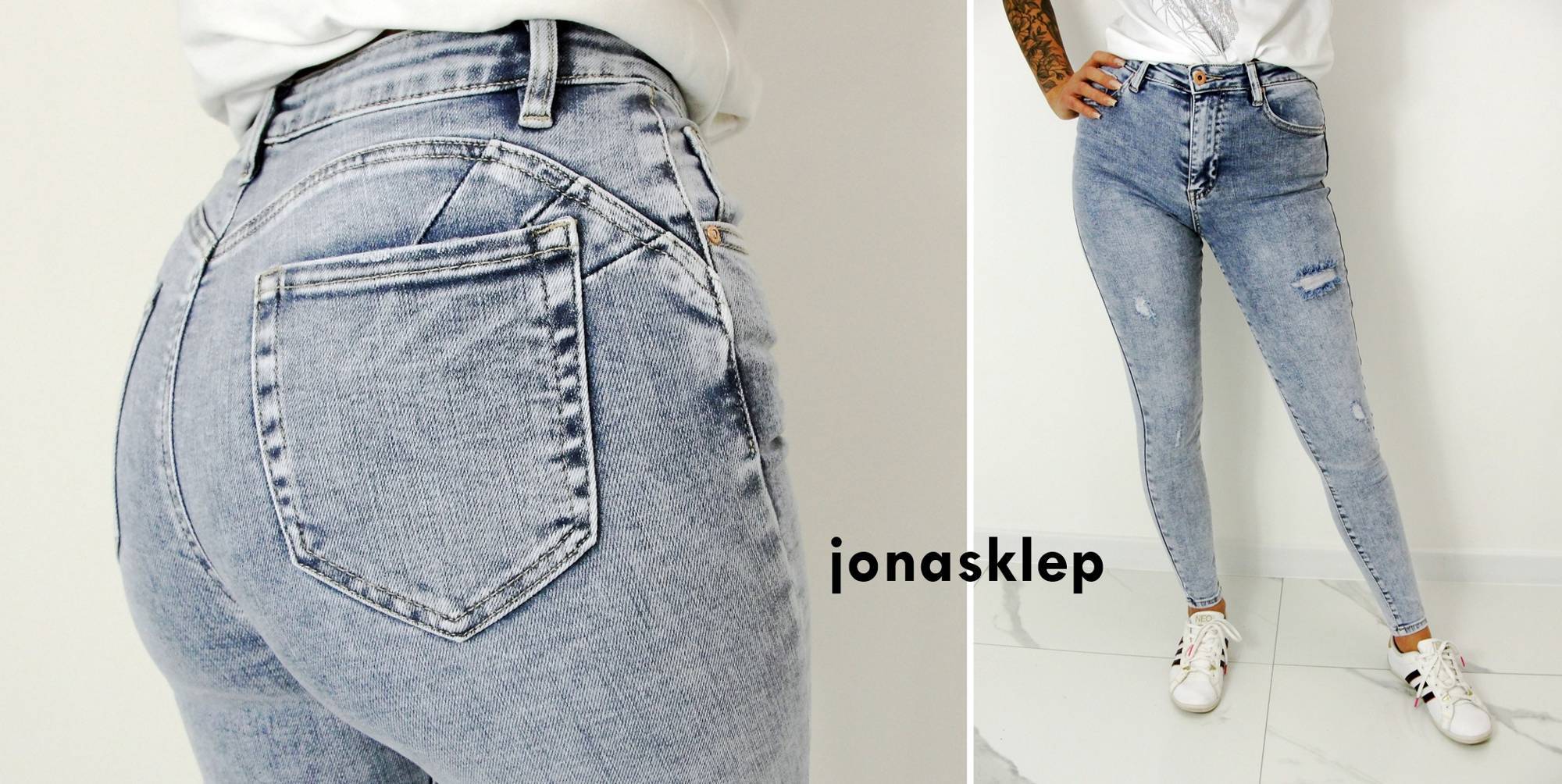 Classic jeans PUSH UP rurki LAU