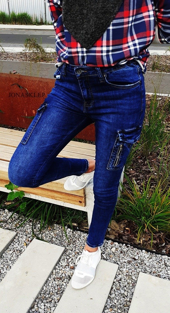 NEW STYLE bojówki jeans ZIP CORFU